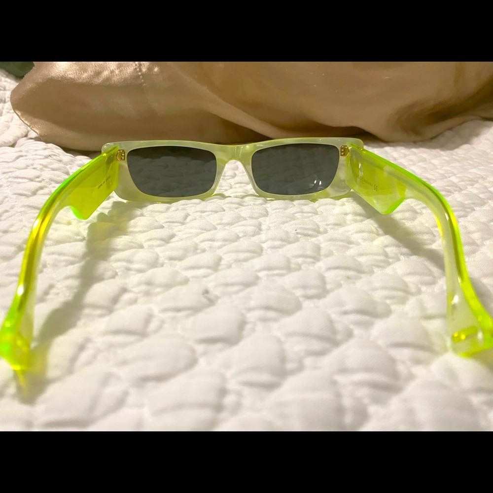 Neon Gucci Sunglasses Rectangular - image 4